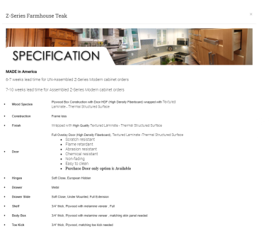 Z-Series Farmhouse Teak